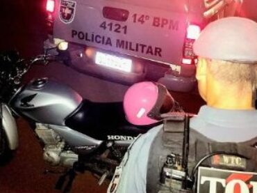 POLÍCIA MILITAR APREENDE MOTOCICLETA COM SINAIS DE ADULTERAÇÃO.