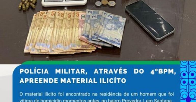 POLÍCIA MILITAR, ATRAVÉS DO 4ºBPM, APREENDE MATERIAL ILÍCITO