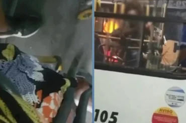 Passageira obesa fica presa por duas horas em catraca de ônibus