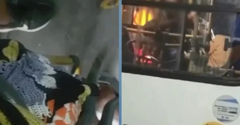 Passageira obesa fica presa por duas horas em catraca de ônibus