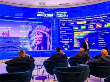 Em Brasília, governador Clécio Luís conhece simulador de impacto anual da produção de petróleo na Margem Equatorial