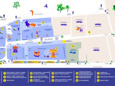 Veja o mapa e tire as dúvidas para aproveitar melhor a programação econômica, sustentável e cultural da 54ª Expofeira